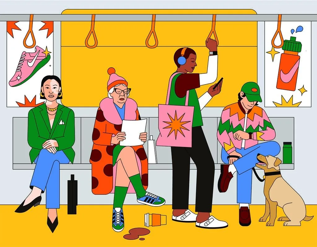 A diverse group of people commuting — Self serves customers across 26 states